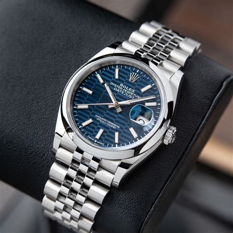 blue rolex datejust|rolex datejust blue dial 36mm.